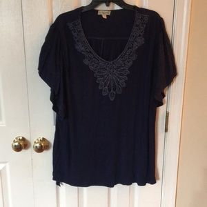 Live and Let Live Plus Size Navy T-Shirt 3X
